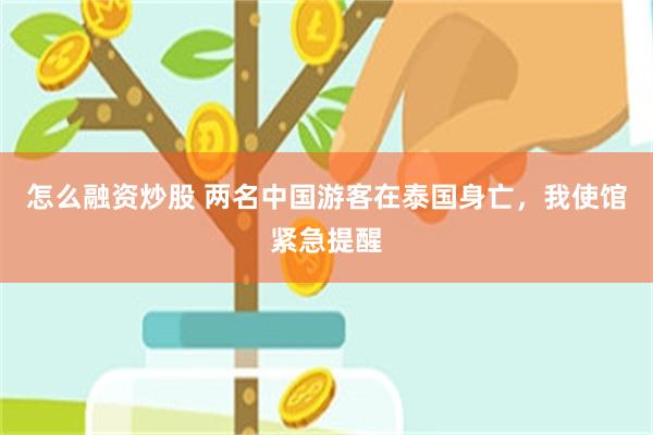 怎么融资炒股 两名中国游客在泰国身亡，我使馆紧急提醒