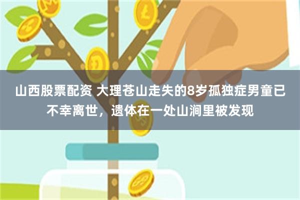 山西股票配资 大理苍山走失的8岁孤独症男童已不幸离世，遗体在一处山涧里被发现