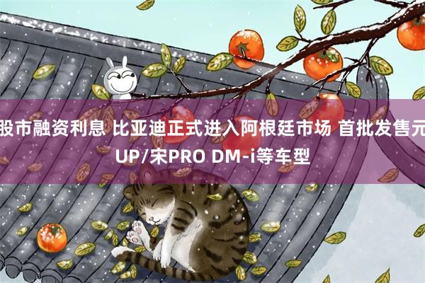 股市融资利息 比亚迪正式进入阿根廷市场 首批发售元UP/宋PRO DM-i等车型