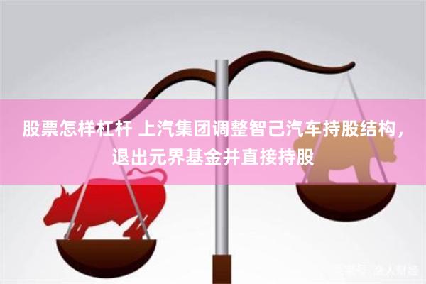 股票怎样杠杆 上汽集团调整智己汽车持股结构，退出元界基金并直接持股