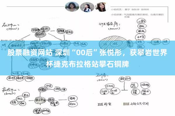 股票融资网站 深圳“00后”张悦彤，获攀岩世界杯捷克布拉格站攀石铜牌