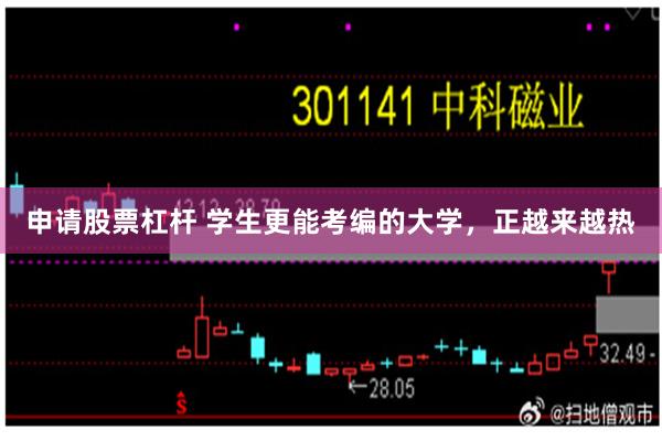 申请股票杠杆 学生更能考编的大学,正越来越热