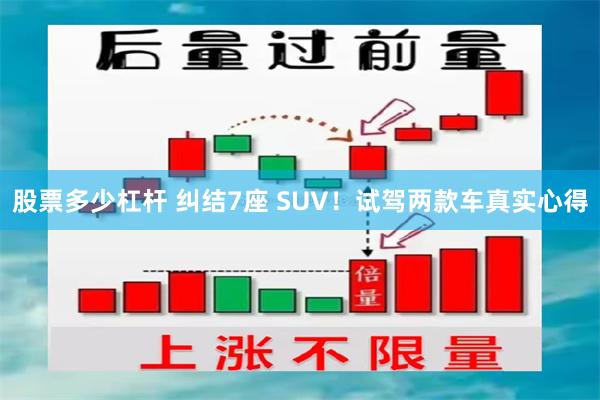 股票多少杠杆 纠结7座 SUV！试驾两款车真实心得