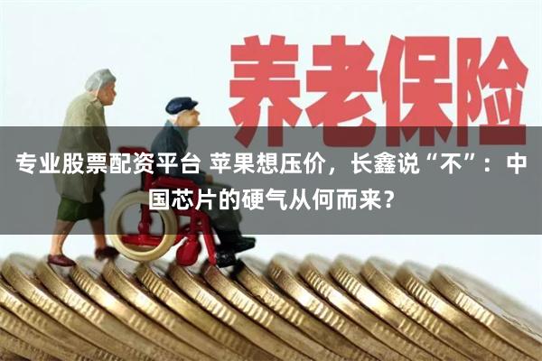 专业股票配资平台 苹果想压价，长鑫说“不”：中国芯片的硬气从何而来？