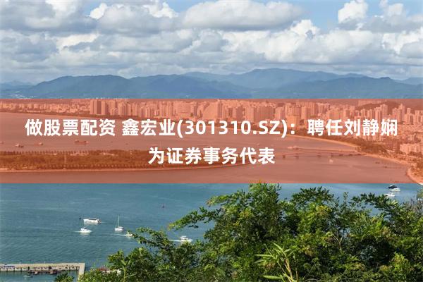 做股票配资 鑫宏业(301310.SZ)：聘任刘静娴为证券事务代表
