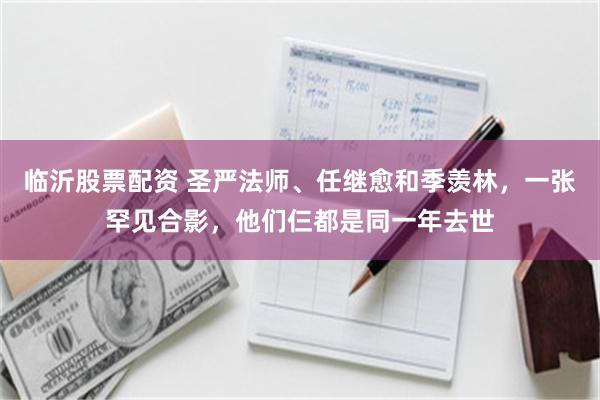 临沂股票配资 圣严法师、任继愈和季羡林，一张罕见合影，他们仨都是同一年去世