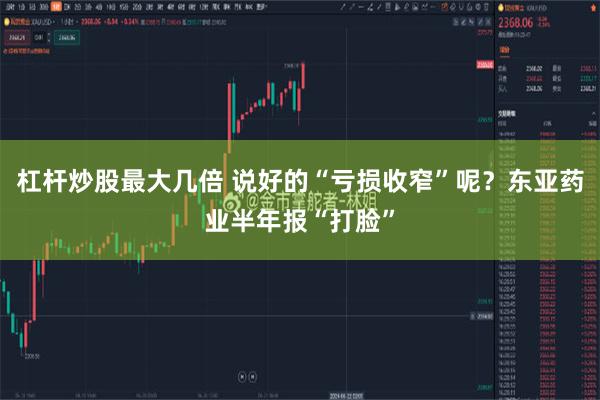 杠杆炒股最大几倍 说好的“亏损收窄”呢？东亚药业半年报“打脸”