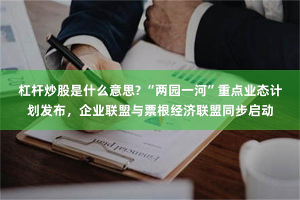 杠杆炒股是什么意思? “两园一河”重点业态计划发布，企业联盟与票根经济联盟同步启动