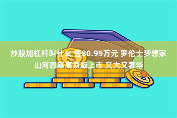 炒股加杠杆叫什么 售80.99万元 罗伦士梦想家山河四座高顶版上市 又大又奢华